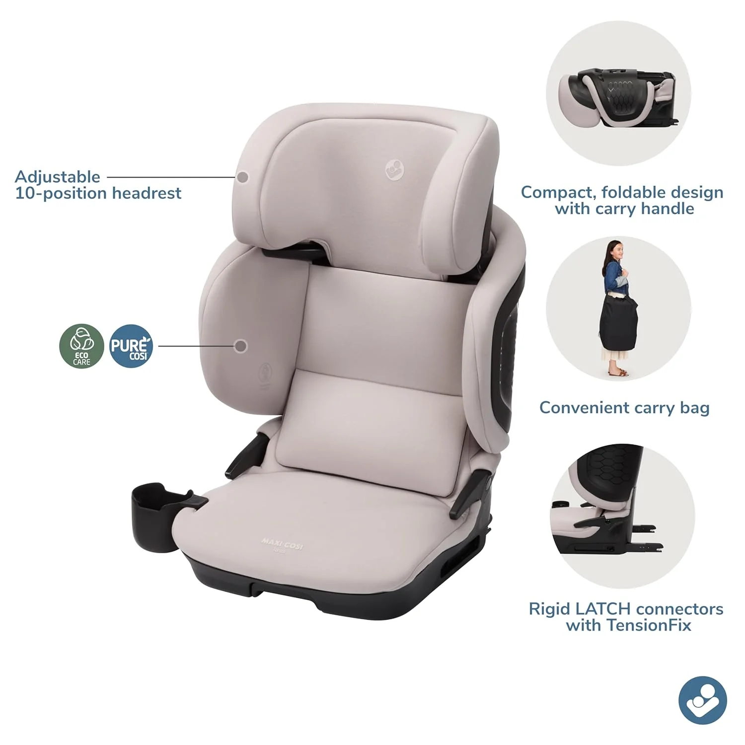 Maxi-Cosi Tanza Belt-Positioning Booster Car Seat, 2025, Sea Drift - Image 2