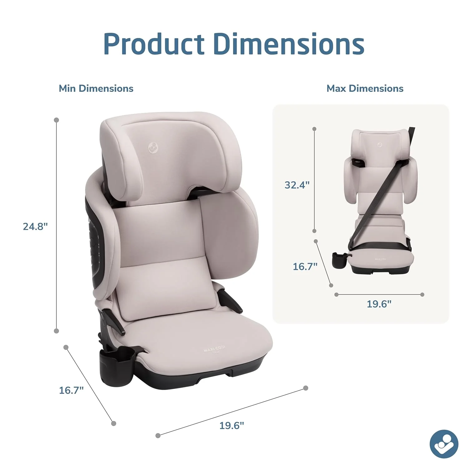 Maxi-Cosi Tanza Belt-Positioning Booster Car Seat, 2025, Sea Drift - Image 5