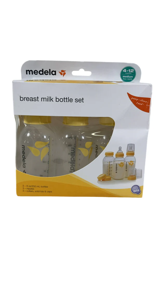 Medela Breastmilk Bottle Set, 8oz, 4-12 months