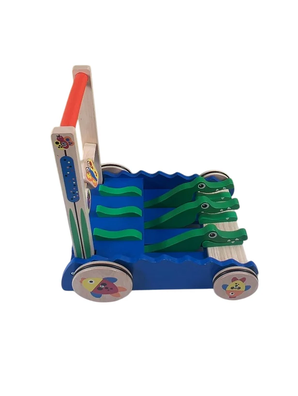 Melissa & Doug Chomp and Clack Alligator Push Toy - Image 2