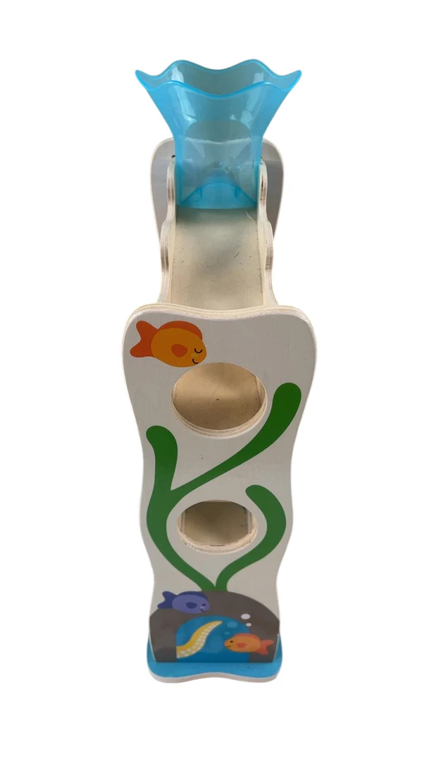 Melissa & Doug Rollables Wooden Ocean Slide - Image 3