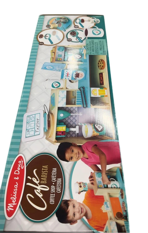 Melissa & Doug Wooden Cafe Barista Coffee Shop, 35 Pieces - Image 3
