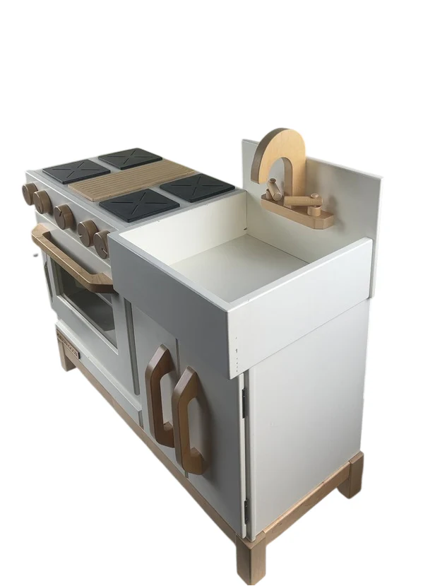 Milton & Goose Essential Play Kitchen, Gray - Image 6