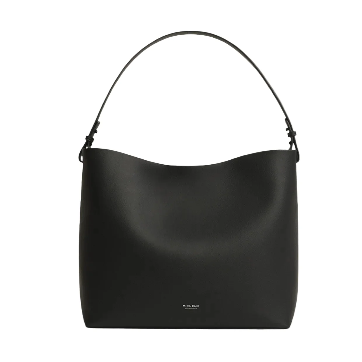 Mina Baie Harlow Diaper Bag Tote Full, Black