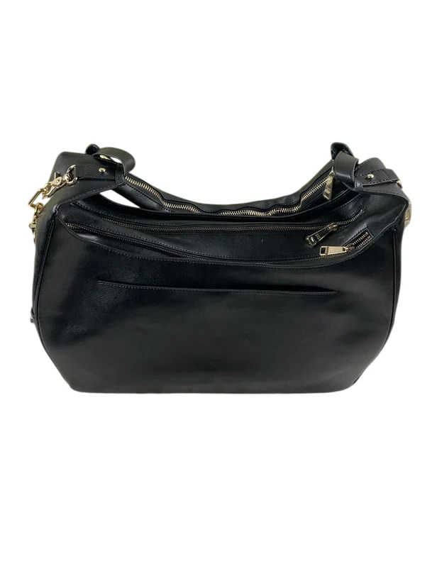 Mina Baie Leather Original Diaper Bag, Black - Image 3