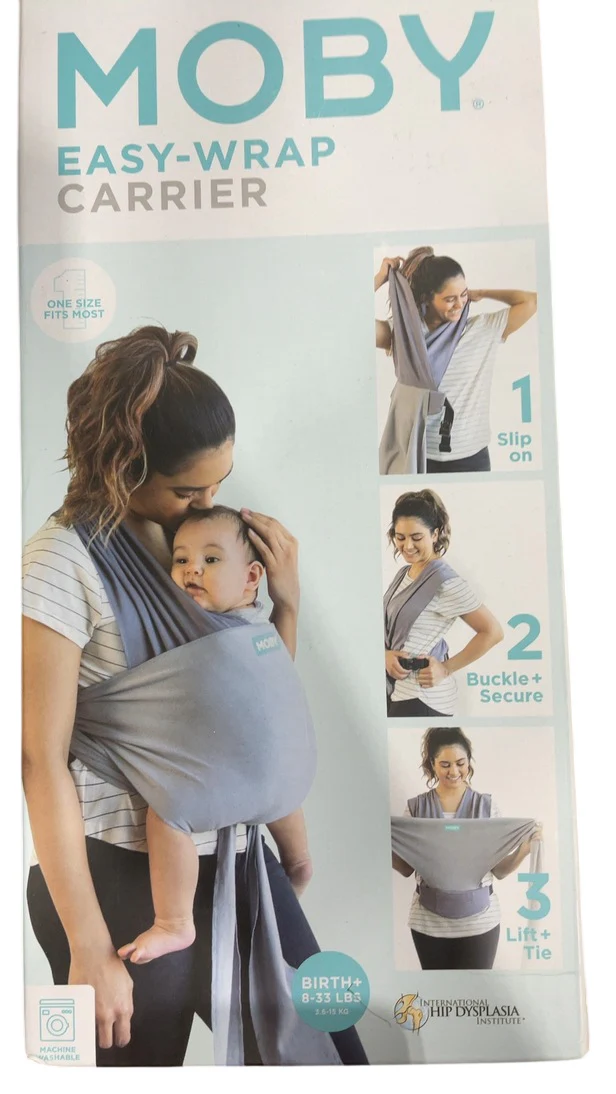 Moby Easy Wrap, Smoked Pearl - Image 9