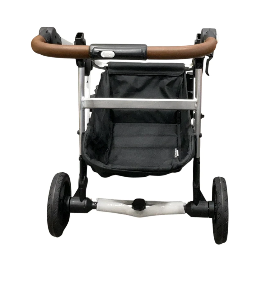 Mockingbird 2.0 Single to Double Stroller Frame, 2025, Silver With Penny Leather - Image 3
