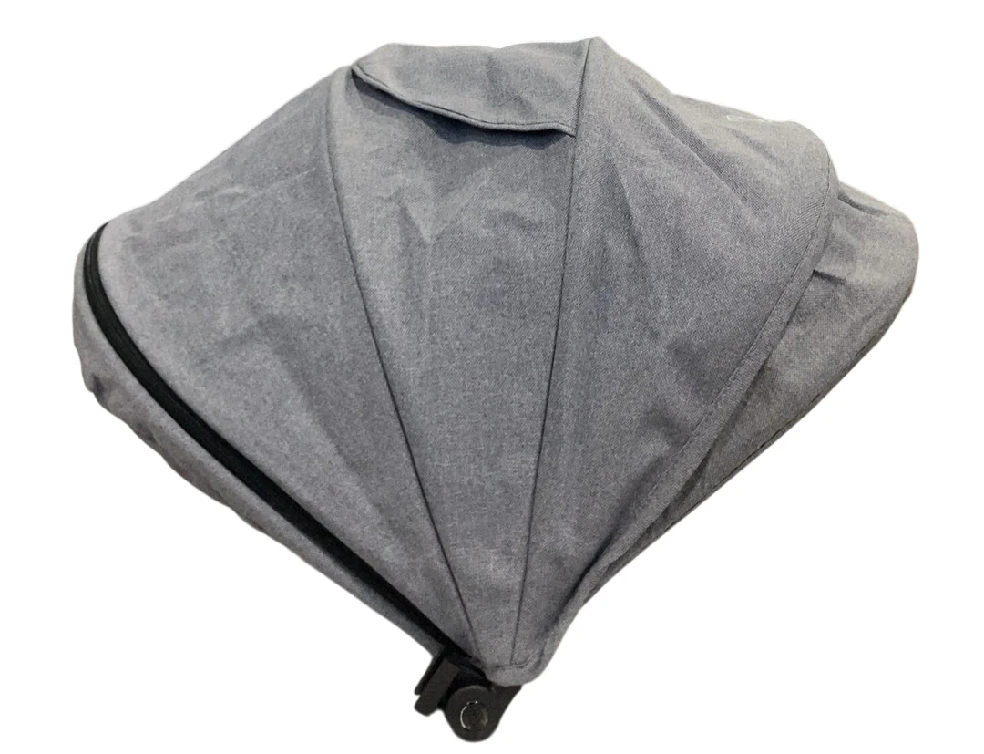 Mockingbird 2nd Seat Kit 2.0, Heather Grey, Silver With Penny Leather, Solid Grey - Image 3