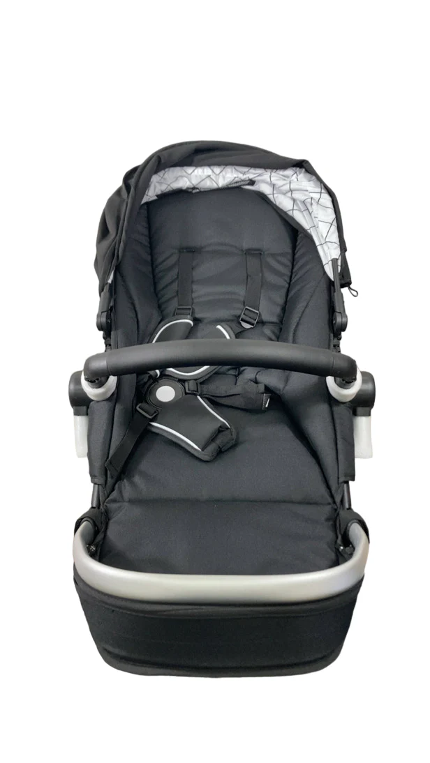 Mockingbird 2nd Seat Kit 2.0, Black, Silver With Black Leather, Windowpane - Image 5