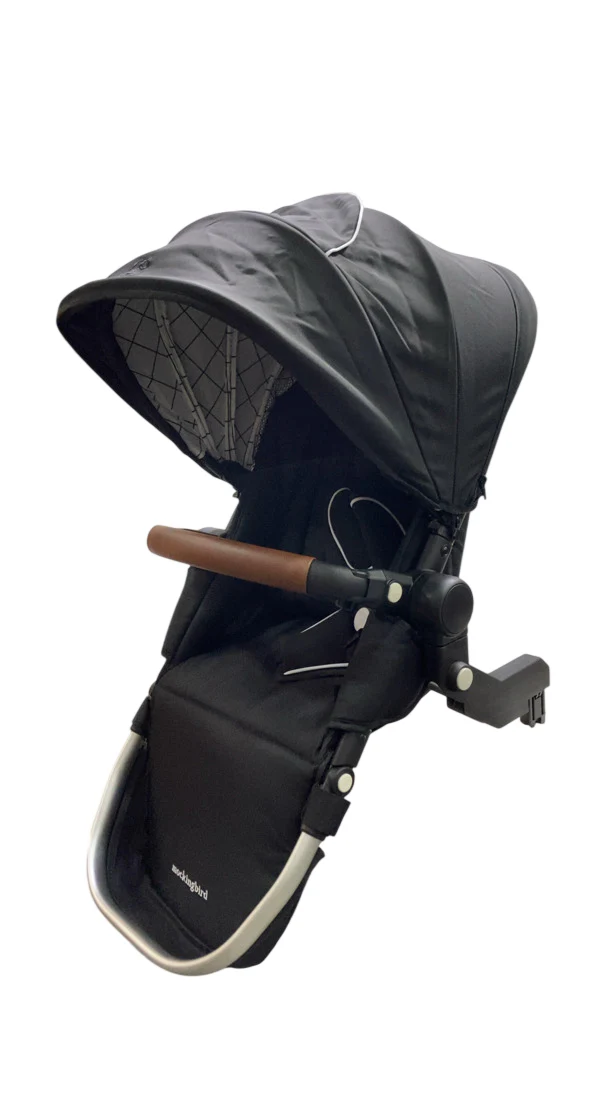 Mockingbird 2nd Seat Kit 2.0, Black, Silver With Penny Leather, Windowpane - Image 2