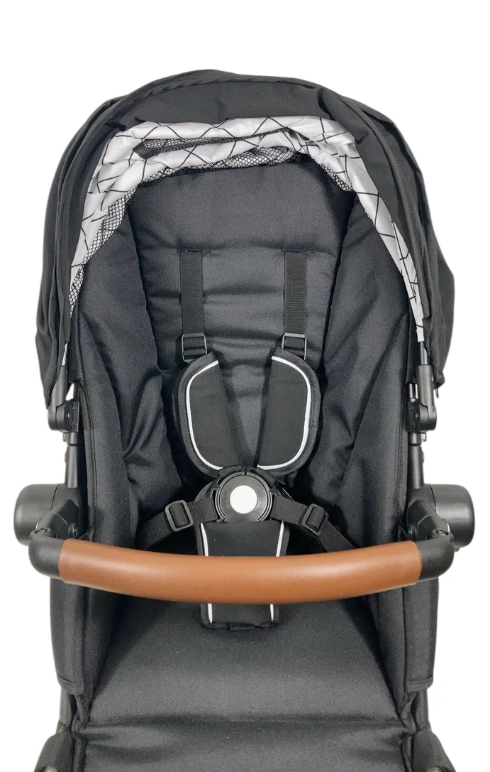 Mockingbird 2nd Seat Kit 2.0, Black, Silver With Penny Leather, Windowpane - Image 3