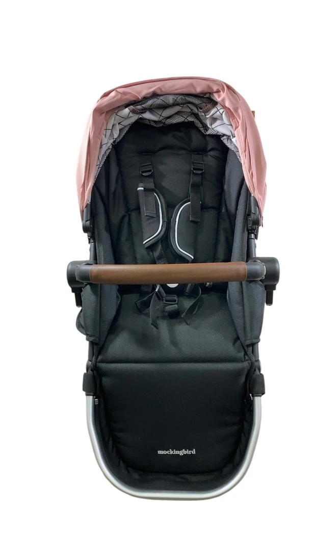 Mockingbird 2nd Seat Kit 2.0, Bloom, Silver With Penny Leather, Windowpane - Image 2