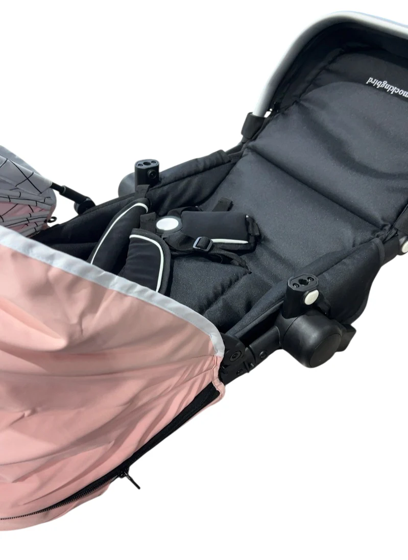 Mockingbird 2nd Seat Kit 2.0, Bloom, Windowpane, Silver With Black Leather - Image 4