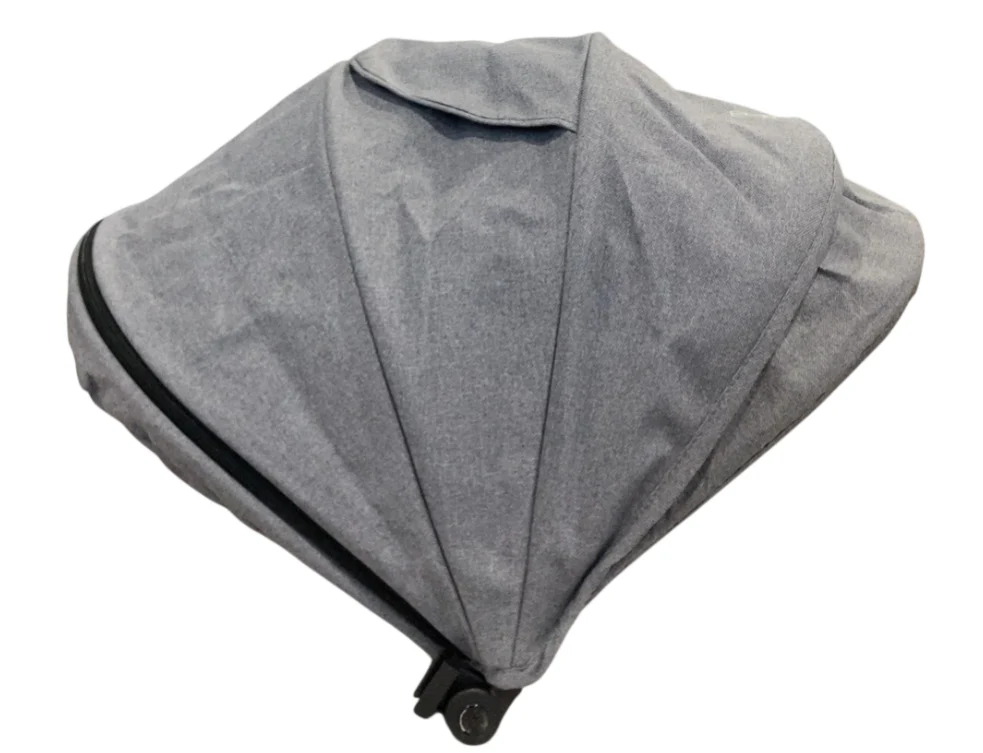 Mockingbird 2nd Seat Kit 2.0, Heather grey, Silver With Black Leather, Solid Grey - Image 2