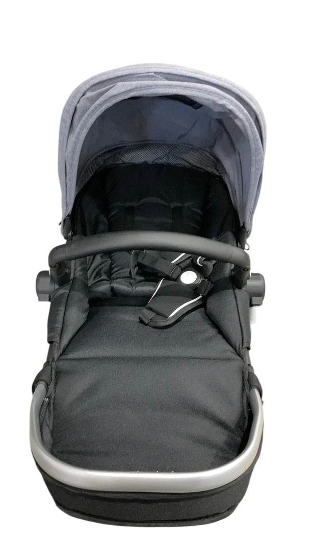 Mockingbird 2nd Seat Kit 2.0, Heather grey, Silver With Black Leather, Solid Grey - Image 3