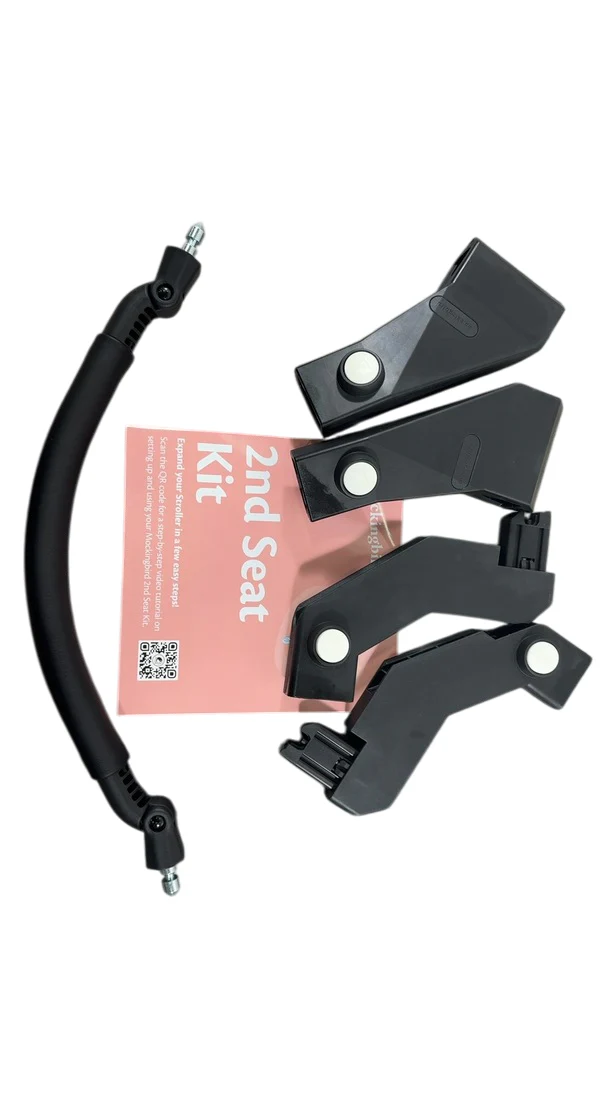 Mockingbird 2nd Seat Kit 2.0, No Canopy, No Canopy, Silver With Black Leather - Image 3