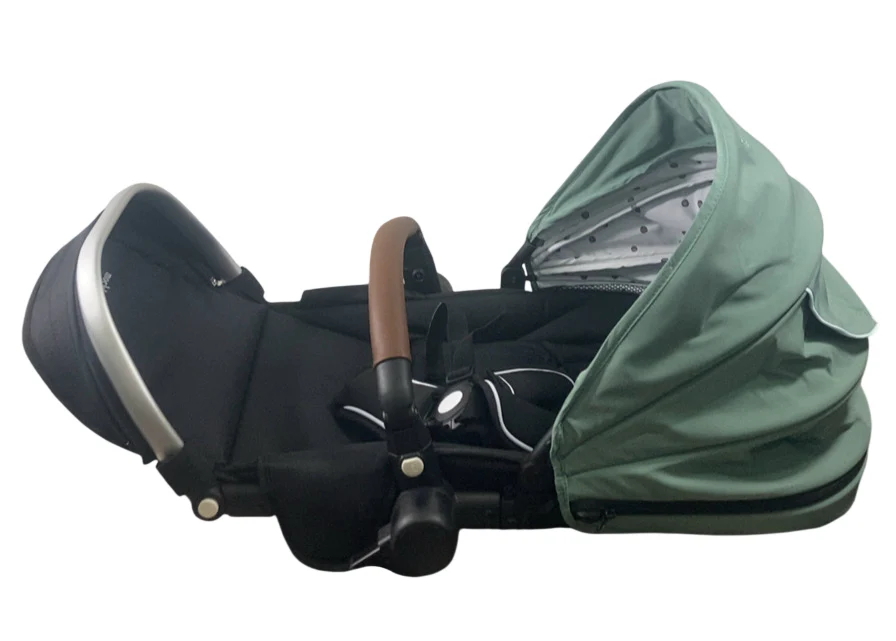 Mockingbird 2nd Seat Kit 2.0, Sage, Silver With Penny Leather, Watercolor Drops - Image 3