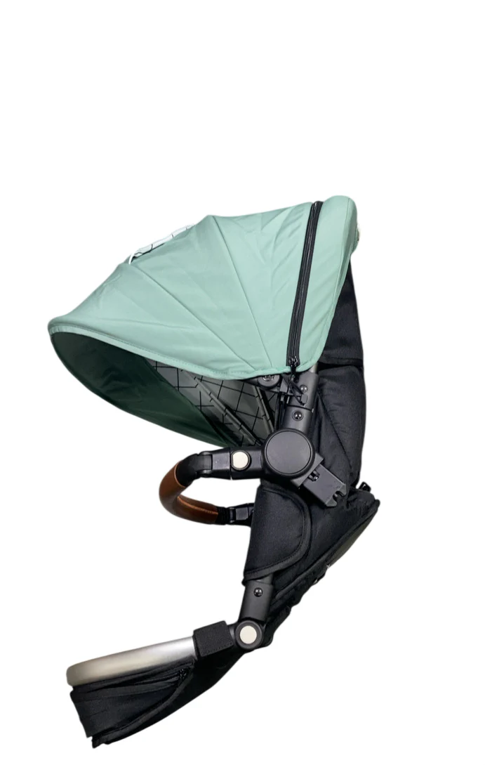 Mockingbird 2nd Seat Kit 2.0, Sage, Silver With Penny Leather, Windowpane - Image 2