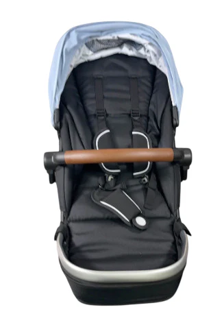Mockingbird 2nd Seat Kit 2.0, Silver With Penny Leather, Sky, Watercolor Drops - Image 3