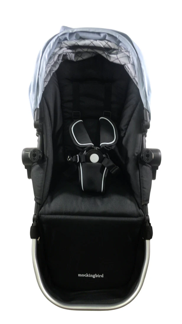 Mockingbird 2nd Seat Kit 2.0, Silver With Penny Leather, Sky, Windowpane - Image 4