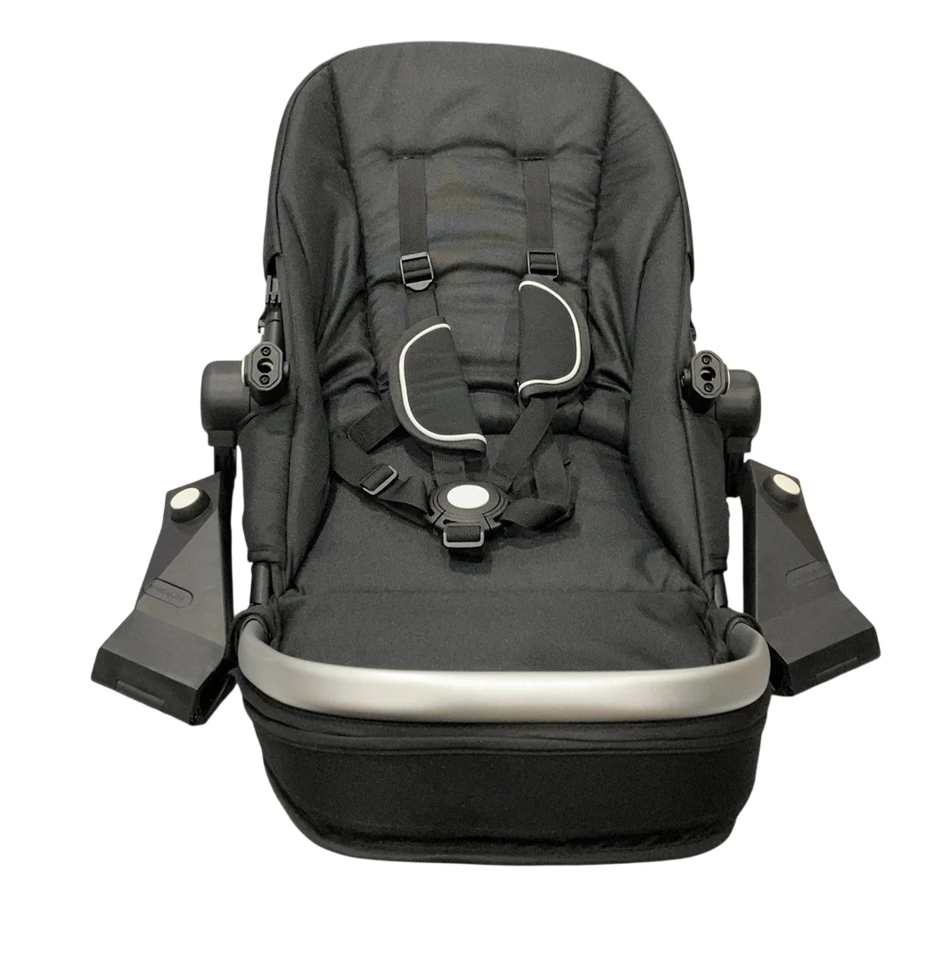 Mockingbird 2nd Seat Kit 2.0, Sky, Watercolor Drops, Silver With Penny Leather - Image 4