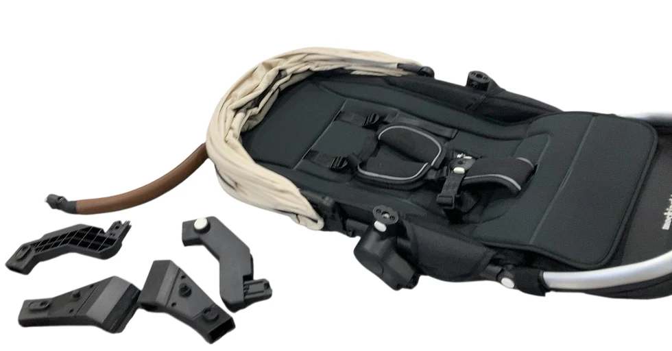 Mockingbird 2nd Seat Kit 3.0, Charcoal with Black Leather, Oatmeal Solid - Image 2