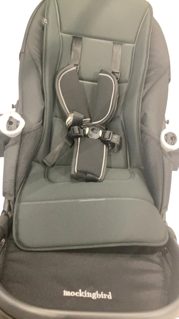 Mockingbird 2nd Seat Kit 3.0, Charcoal with Black Leather, Oatmeal Solid - Image 2