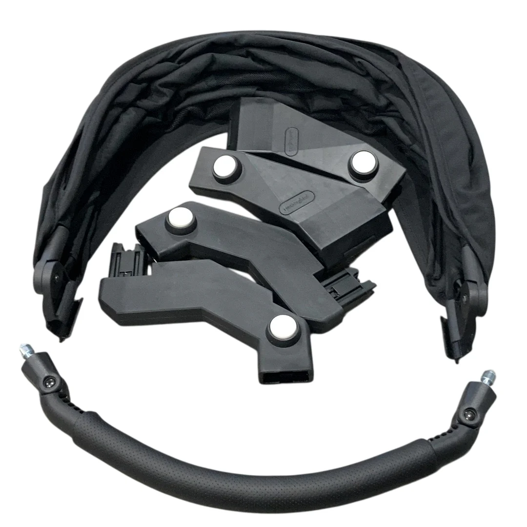 Mockingbird 2nd Seat Kit 3.0, Charcoal with Black Leather, Solid Black - Image 7