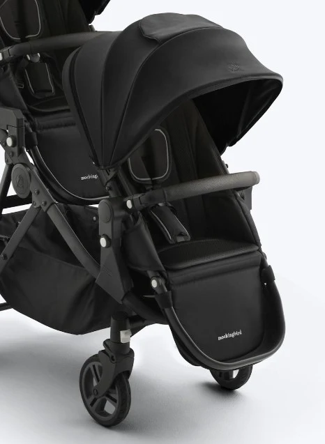 Mockingbird 2nd Seat Kit 3.0, Charcoal with Black Leather, Solid Black