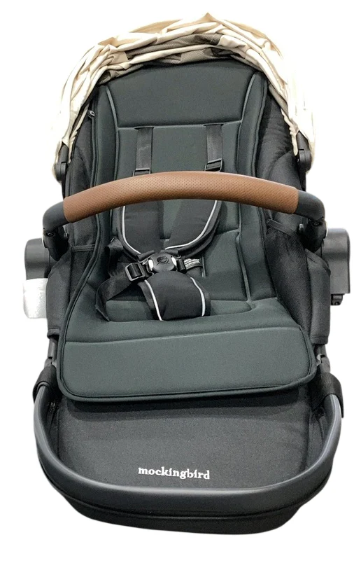 Mockingbird 2nd Seat Kit 3.0, Charcoal with Penny Leather, Oatmeal Solid - Image 3