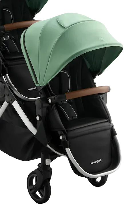 Mockingbird 2nd Seat Kit 3.0, Sage, Silver with Penny Leather