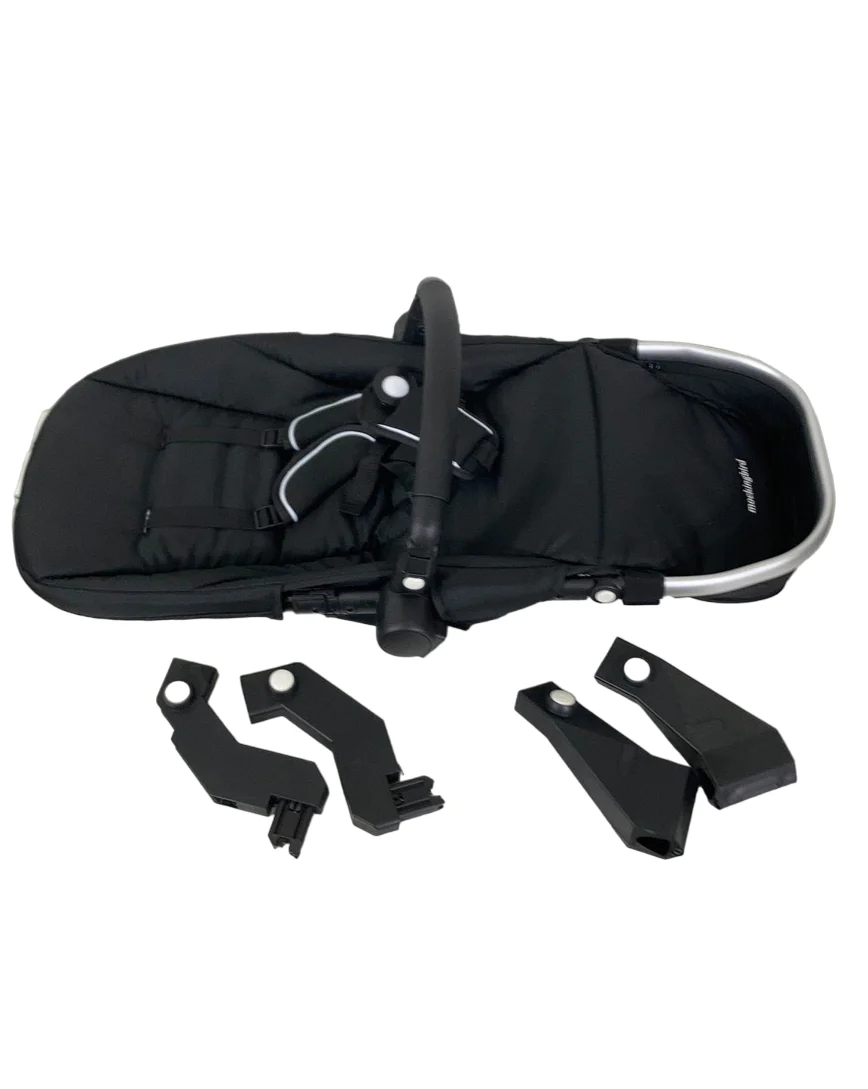 Mockingbird 2nd Seat Kit 2.0, Sea, Windowpane, Silver With Black Leather - Image 2