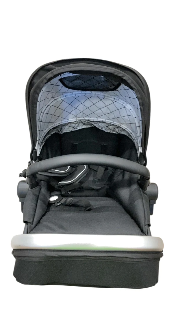Mockingbird 2nd Seat Kit 2.0, Black, Windowpane, Silver With Black Leather - Image 2