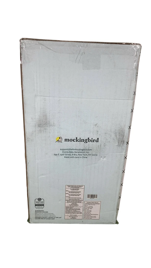Mockingbird 2nd Seat Kit 2.0, Black, Windowpane, Silver With Black Leather - Image 8