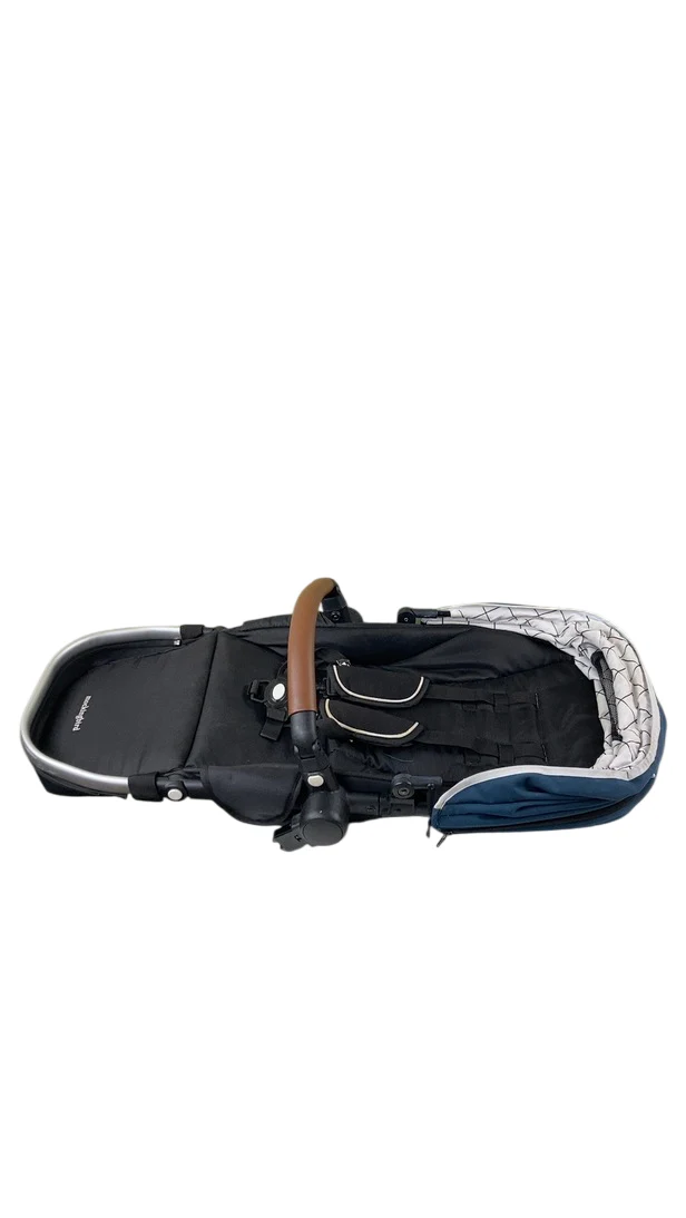 Mockingbird 2nd Seat Kit with Extendable Canopy, Sea, Silver With Penny Leather, Windowpane - Image 5