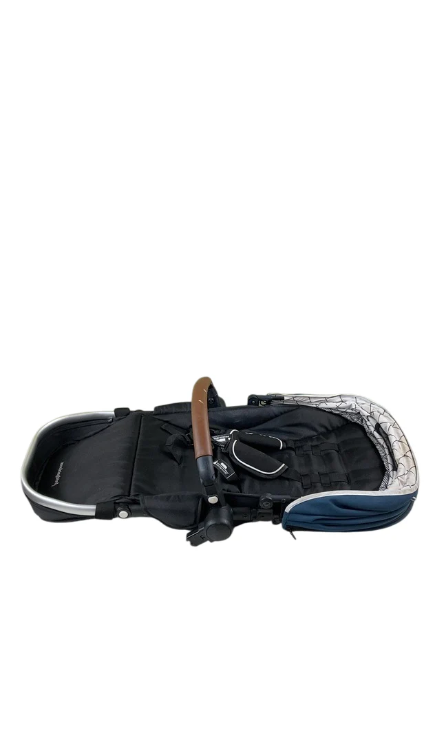 Mockingbird 2nd Seat Kit with Extendable Canopy, Sea, Silver With Penny Leather, Windowpane - Image 4