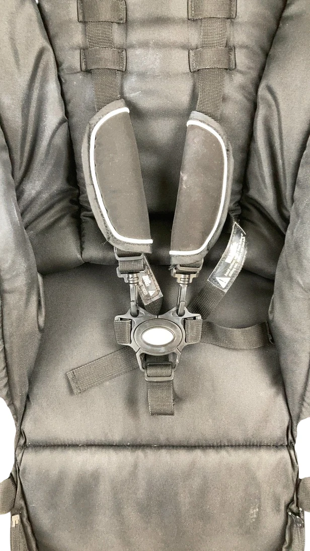 Mockingbird 2nd Seat Kit with Extendable Canopy, Sea, Silver With Penny Leather, Windowpane - Image 7
