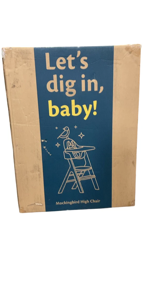Mockingbird High Chair, Charcoal Black, Espresso Beech - Image 4