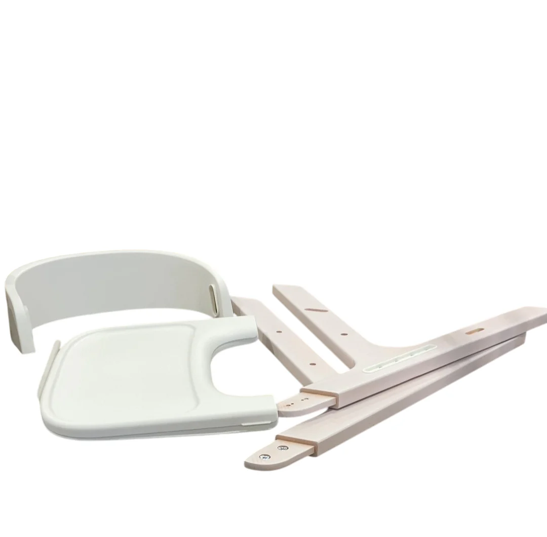 Mockingbird High Chair, Cloud Washed Beech, White - Image 7