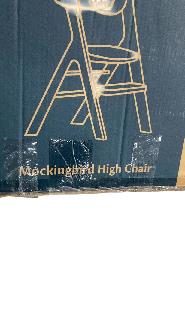 Mockingbird High Chair, Cloud Washed Beech, White - Image 3