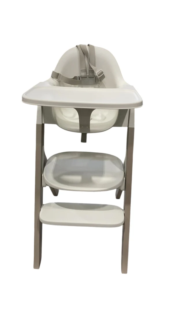 Mockingbird High Chair, Pebble Beech, White