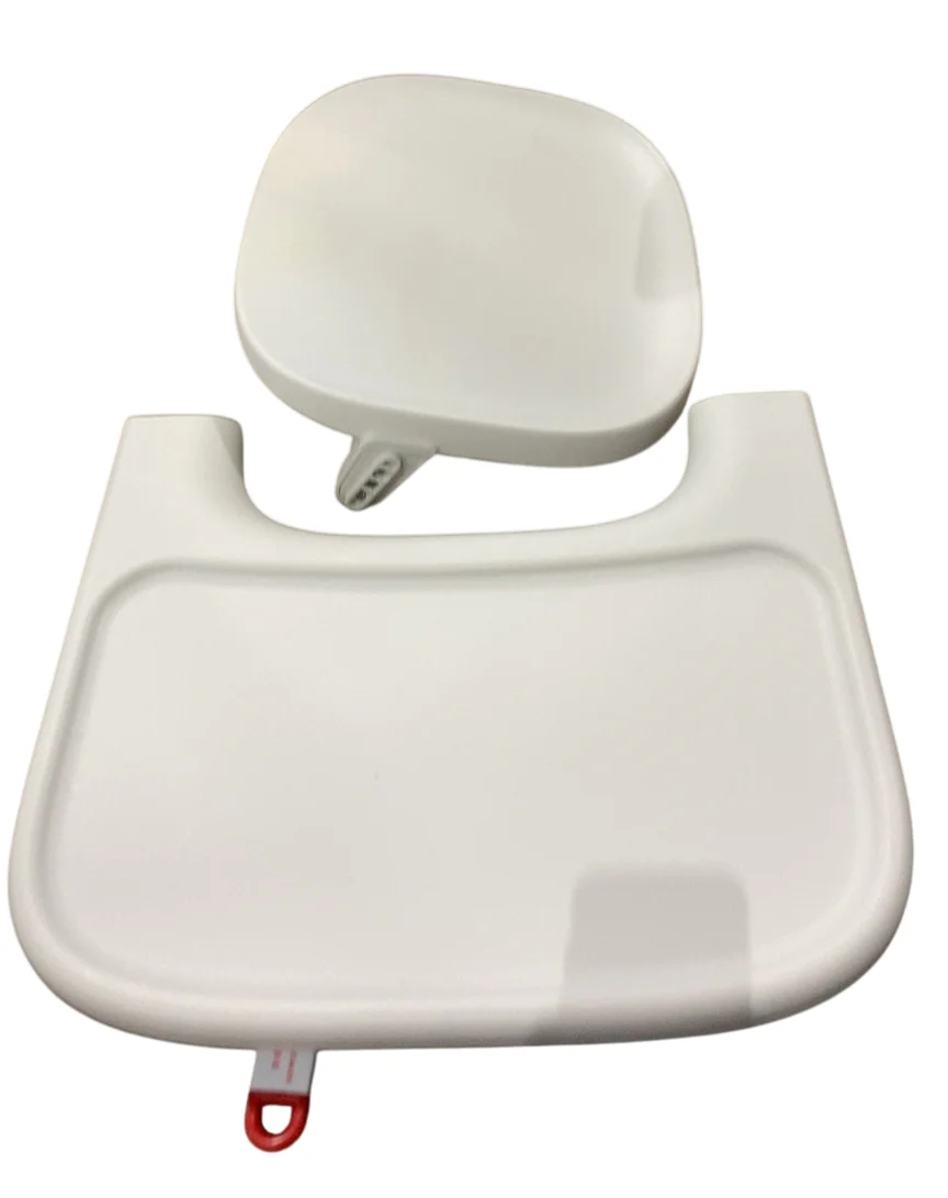 Mockingbird High Chair, Pebble Beech, White - Image 2