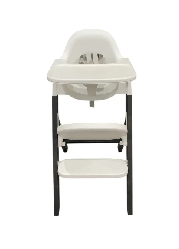 Mockingbird High Chair, White, Midnight Beech