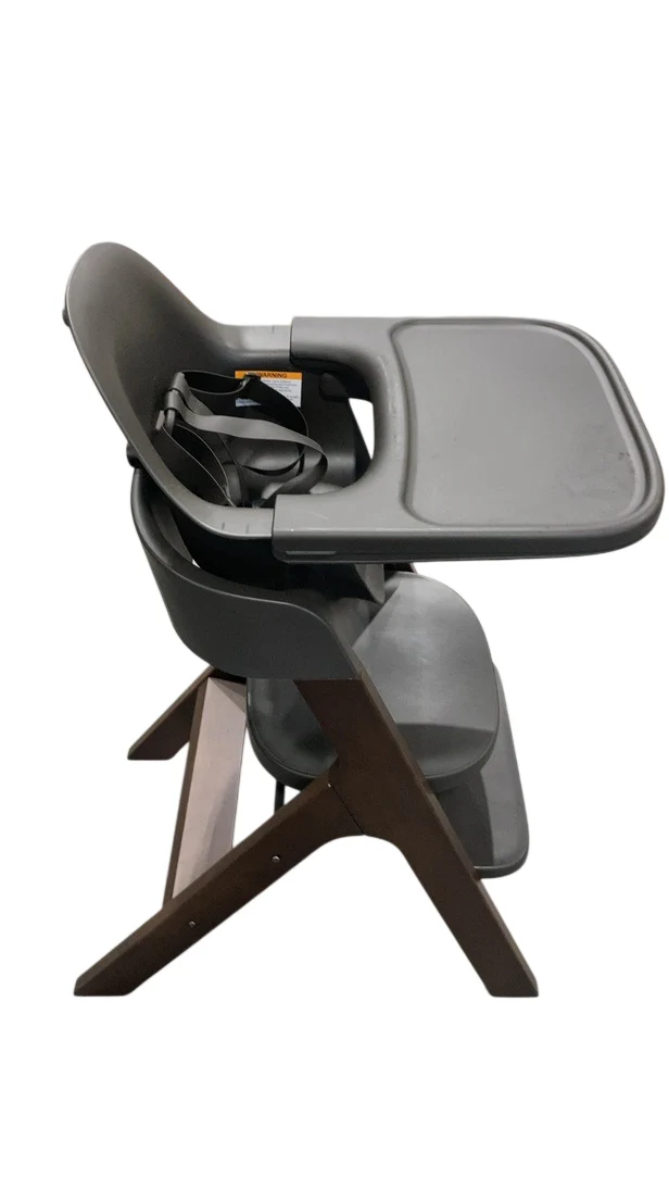 Mockingbird High Chair, Charcoal Black, Espresso Beech - Image 2