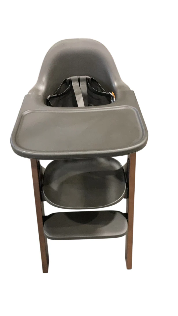 Mockingbird High Chair, Charcoal Black, Espresso Beech - Image 4