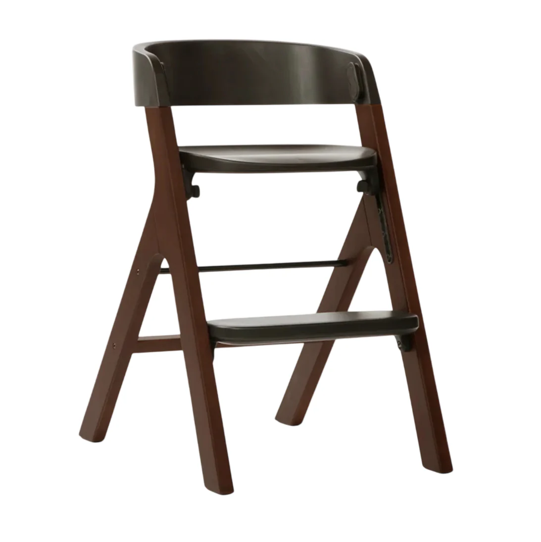 Mockingbird High Chair, Charcoal Black, Espresso Beech - Image 2