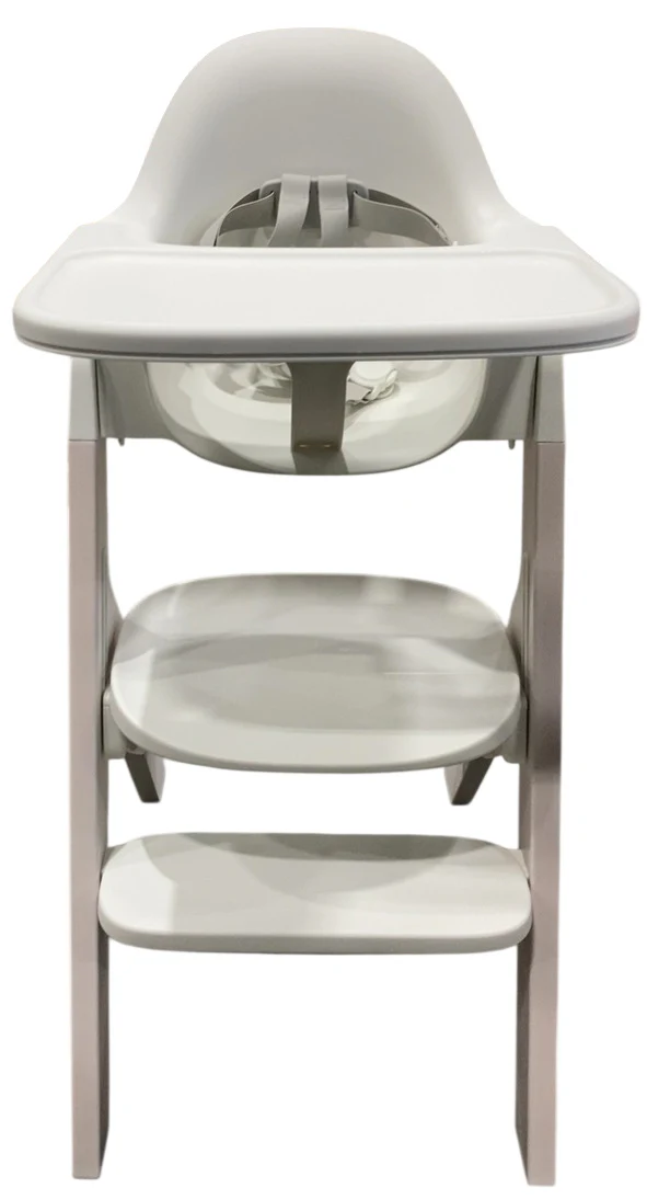 Mockingbird High Chair, Cloud Washed Beech, White