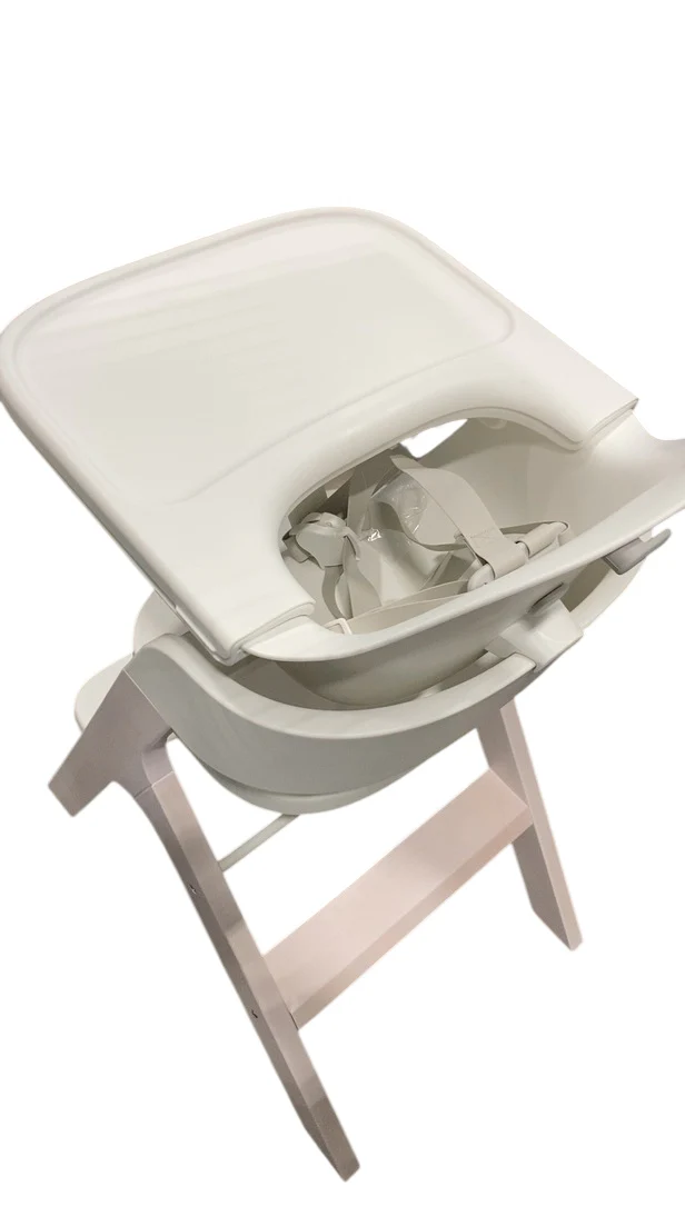 Mockingbird High Chair, Cloud Washed Beech, White - Image 4