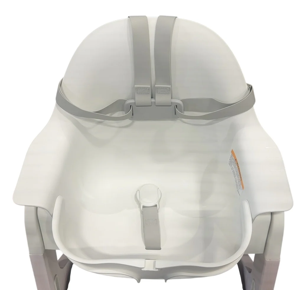 Mockingbird High Chair, Cloud Washed Beech, White - Image 3