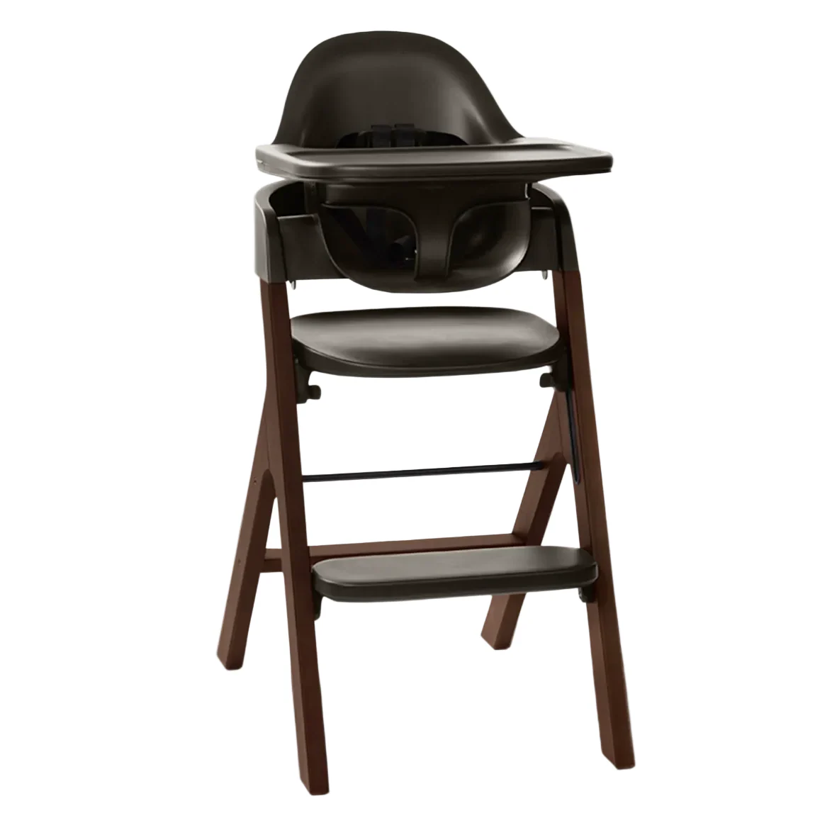 Mockingbird High Chair, Espresso Beech, Charcoal Black